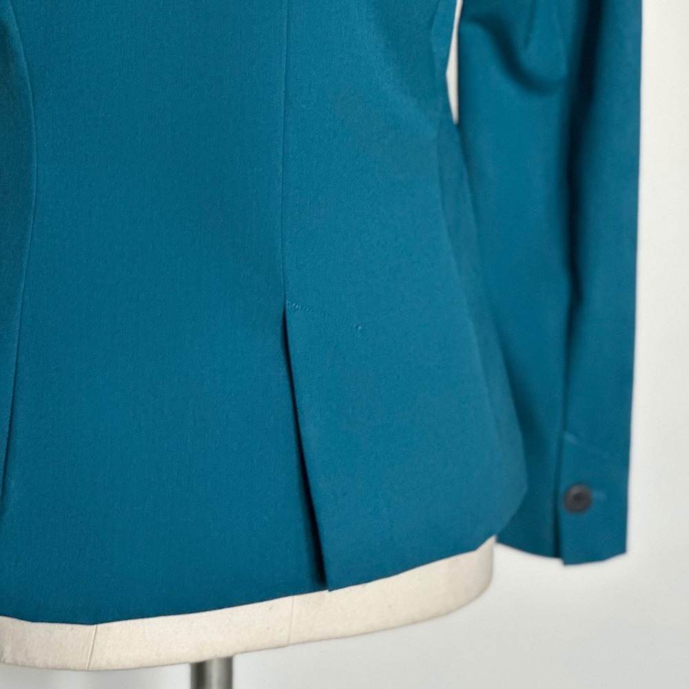 Zara Teal Single-Button Blazer - Picture 7 of 15